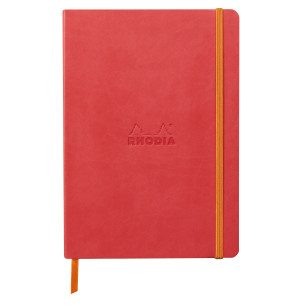 Rhodia Softcover Notebook - A5 - Coral - Dotted